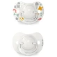 Suavinex A walk in the park SX Pro, fysiologische fopspeen, silicone, grijs, 0-6 maanden, 2 stuks