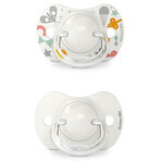 Suavinex A walk in the park SX Pro, tétine physiologique, silicone, gris, 0-6 mois, 2 pièces Suavinex A walk in the park SX Pro, tétine physiologique, silicone, gris, 0-6 mois, 2 pièces