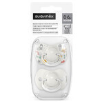 Suavinex A walk in the park SX Pro, tétine physiologique, silicone, gris, 0-6 mois, 2 pièces Suavinex A walk in the park SX Pro, tétine physiologique, silicone, gris, 0-6 mois, 2 pièces