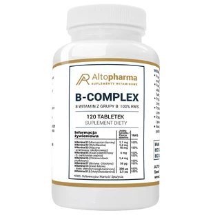 AltoPharma Complejo B, 100% RWS, 120 comprimidos