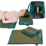 4Fizjo Ergo, tapis d'acupuncture avec coussin XL, or-vert 4Fizjo Ergo, tapis d'acupuncture avec coussin XL, or-vert