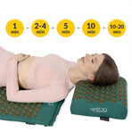 4Fizjo Ergo, tapis d'acupuncture avec coussin XL, or-vert