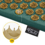 4Fizjo Ergo, tapis d'acupuncture avec coussin XL, or-vert