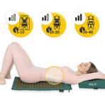 4Fizjo Ergo, tapis d'acupuncture avec coussin XL, or-vert