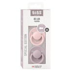 Bavaglini De Lux, ciuccio, in silicone, rotondo, taglia unica, Blossom & Dusky Lilac, 0-36 mesi, 2 pezzi Bavaglini De Lux, ciuccio, in silicone, rotondo, taglia unica, Blossom & Dusky Lilac, 0-36 mesi, 2 pezzi
