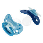 NUK Signature, succhietto, silicone, anatomico, blu, 6-18 mesi, 2 pezzi NUK Signature, succhietto, silicone, anatomico, blu, 6-18 mesi, 2 pezzi