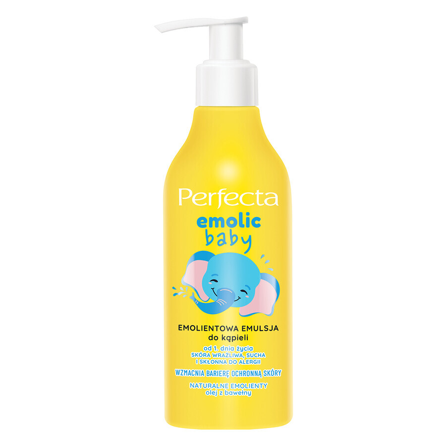 Perfecta Emolic Baby Emulsión de Baño Emoliente, desde el primer día de vida, 240 ml