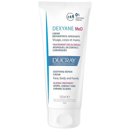 Ducray Dexyane Med, kalmerende en regenererende crème voor gezicht en lichaam, huid met eczeem, 100 ml