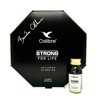 Strong For Life Shot Collageen Shot, collageen 10000 mg, perziksmaak, 60 ml x 15 eenheden