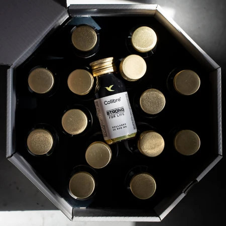 Strong For Life Shot Collageen Shot, collageen 10000 mg, perziksmaak, 60 ml x 15 eenheden