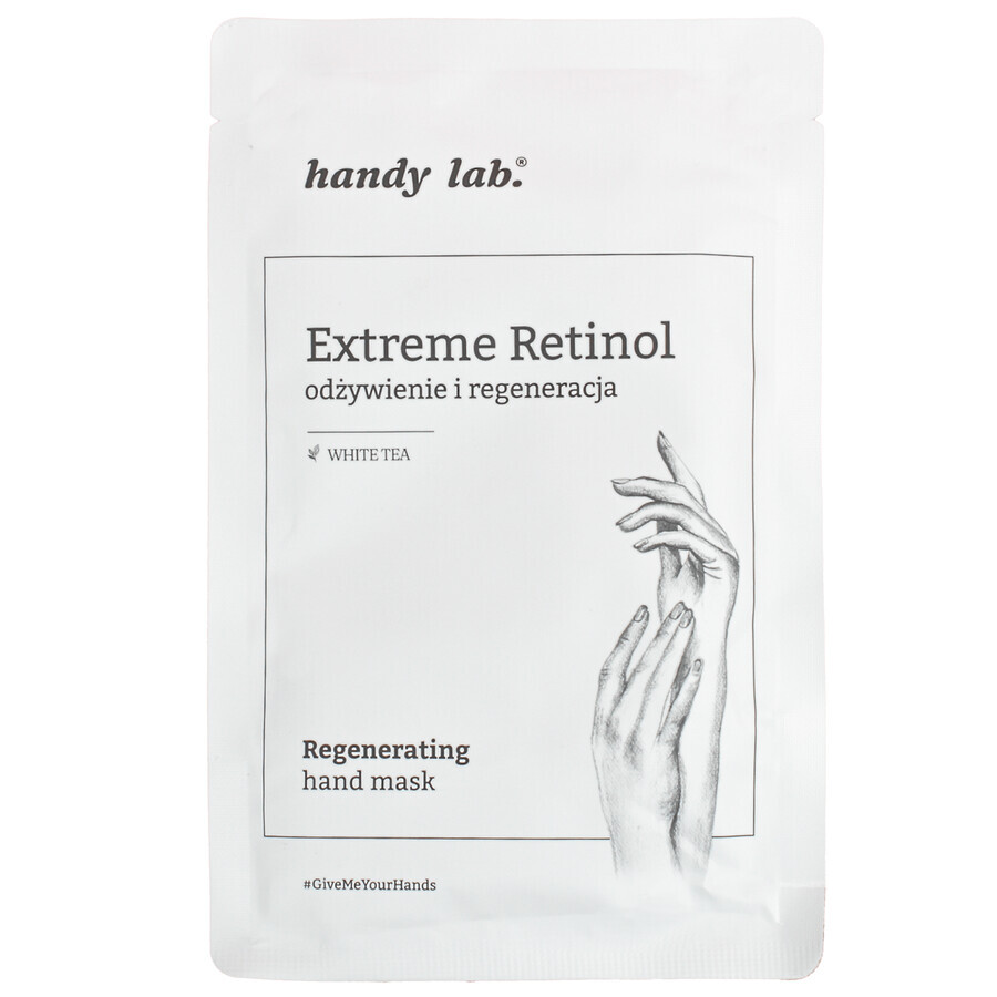 Handy Lab. Extreme Retinol, hand mask with gloves, 30 g