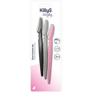 KillyS Set, Augenbrauen- und Gesichtstrimmer, 3 Stück