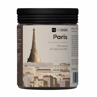 Hiskin Bon Voyage, bougie au soja, Paris, 200 ml