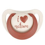 NUK For Nature, fopspeen, silicone, anatomisch, rood, 6-18 maanden, 2 stuks NUK For Nature, fopspeen, silicone, anatomisch, rood, 6-18 maanden, 2 stuks