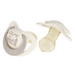 NUK For Nature, pacifier, latex, anatomical, ash gray, 18-36 months, 2 pieces