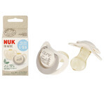 NUK For Nature, ciuccio, in lattice, anatomico, grigio grigio, 18-36 mesi, 2 pezzi NUK For Nature, ciuccio, in lattice, anatomico, grigio grigio, 18-36 mesi, 2 pezzi