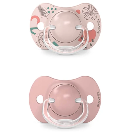 Suavinex Un paseo por el parque SX Pro, chupete fisiológico, silicona, rosa, 6-18 meses, 2 piezas