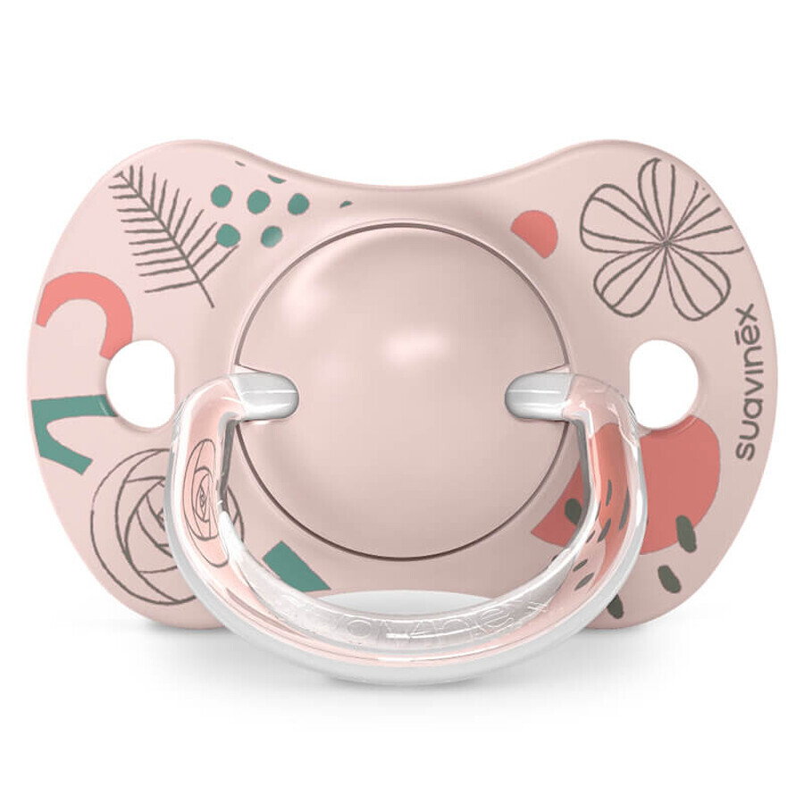 Suavinex A walk in park SX Pro, tétine physiologique, silicone, rose, 6-18 mois, 2 pièces