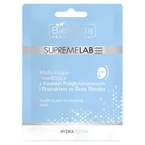 Bielenda Professional SupremeLAB Hydra Glow, soothing and moisturizing mask with polyglutamic acid and snail mucus extract, 1 pc