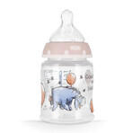NUK First Choice+ Winnie the Pooh, biberón con tetina de silicona M, Winnie the Pooh, rosa, 0-6 meses, 150 ml NUK First Choice+ Winnie the Pooh, biberón con tetina de silicona M, Winnie the Pooh, rosa, 0-6 meses, 150 ml