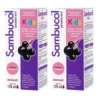 Sambucol Kids Set, liquid for children over 3 years and adults, 2 x 120 ml