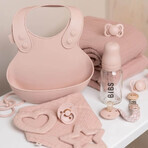 Biberon Bibs, biberon en verre avec tétine en caoutchouc à débit lent, Blush, dès la naissance, 110 ml Biberon Bibs, biberon en verre avec tétine en caoutchouc à débit lent, Blush, dès la naissance, 110 ml