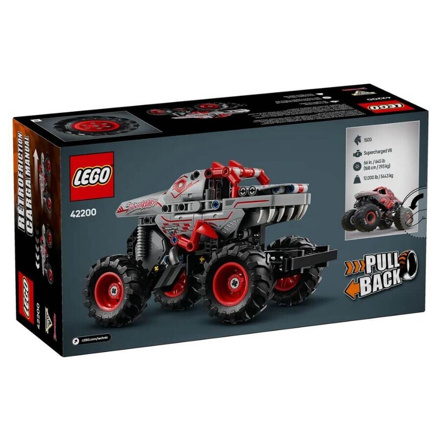 Monster Jam ThunderROARus with Technic bow motor, 7 years+, 42200, Lego