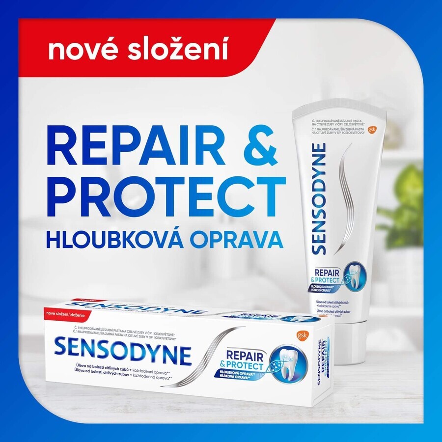 Sensodyne Repair & Protect whitening toothpaste 3 x 75 ml