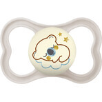 MAM AIR Soother Night, gri/piele 6m+ MAM AIR Soother Night, gri/piele 6m+