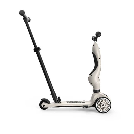Kinderroller mit Sitz und Lenker 3 in 1 Highwaykick 1, 1-5 Jahre, Push and Go Ash, Scoot & Ride
