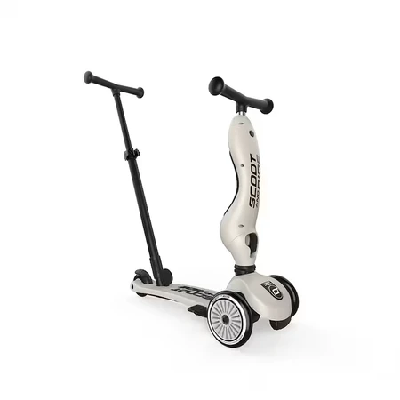 Kinderroller mit Sitz und Lenker 3 in 1 Highwaykick 1, 1-5 Jahre, Push and Go Ash, Scoot & Ride