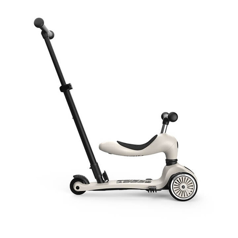 Monopattino per bambini con sedile e manubrio 3 in 1 Highwaykick 1, 1-5 anni, Push and Go Ash, Scoot & Ride