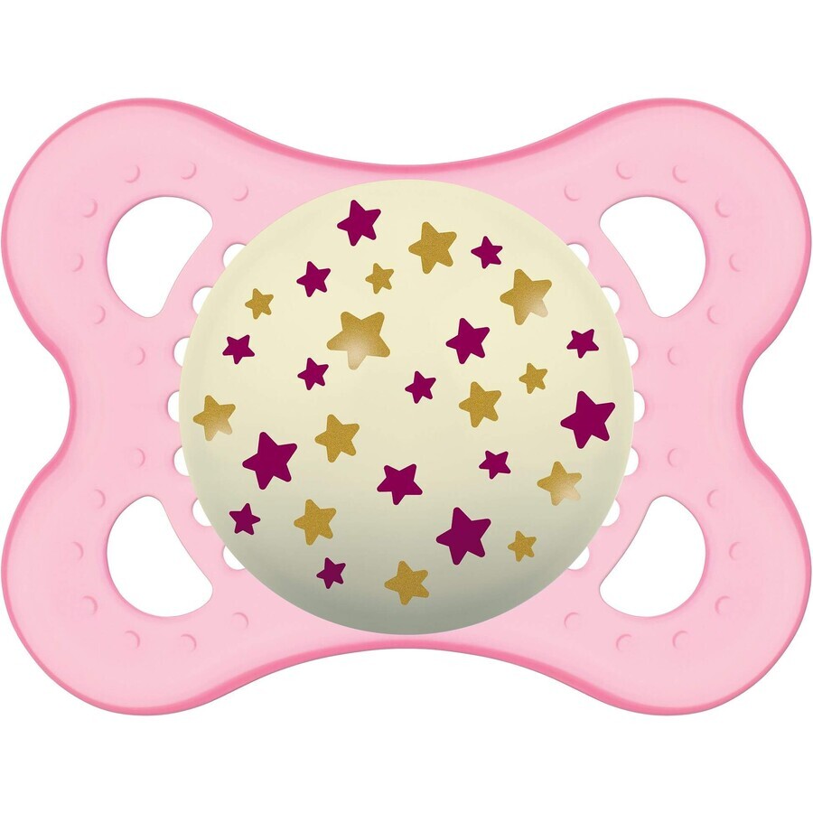 MAM Soother Night 0m+, roz/stars