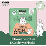 Moomin baby 6 Maxi 12-24 kg, paquet mensuel de couches bio 102 pcs Moomin baby 6 Maxi 12-24 kg, paquet mensuel de couches bio 102 pcs
