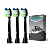 Set di 3 ricariche per spazzolino elettrico P200, nero, JTF