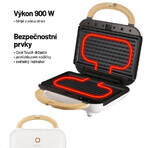 Lauben Sandwich Maker 3in1 900WW, Toaster Lauben Sandwich Maker 3in1 900WW, Toaster