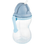 Canpol babies Sticlă sport cu pai, albastru 370 ml Canpol babies Sticlă sport cu pai, albastru 370 ml