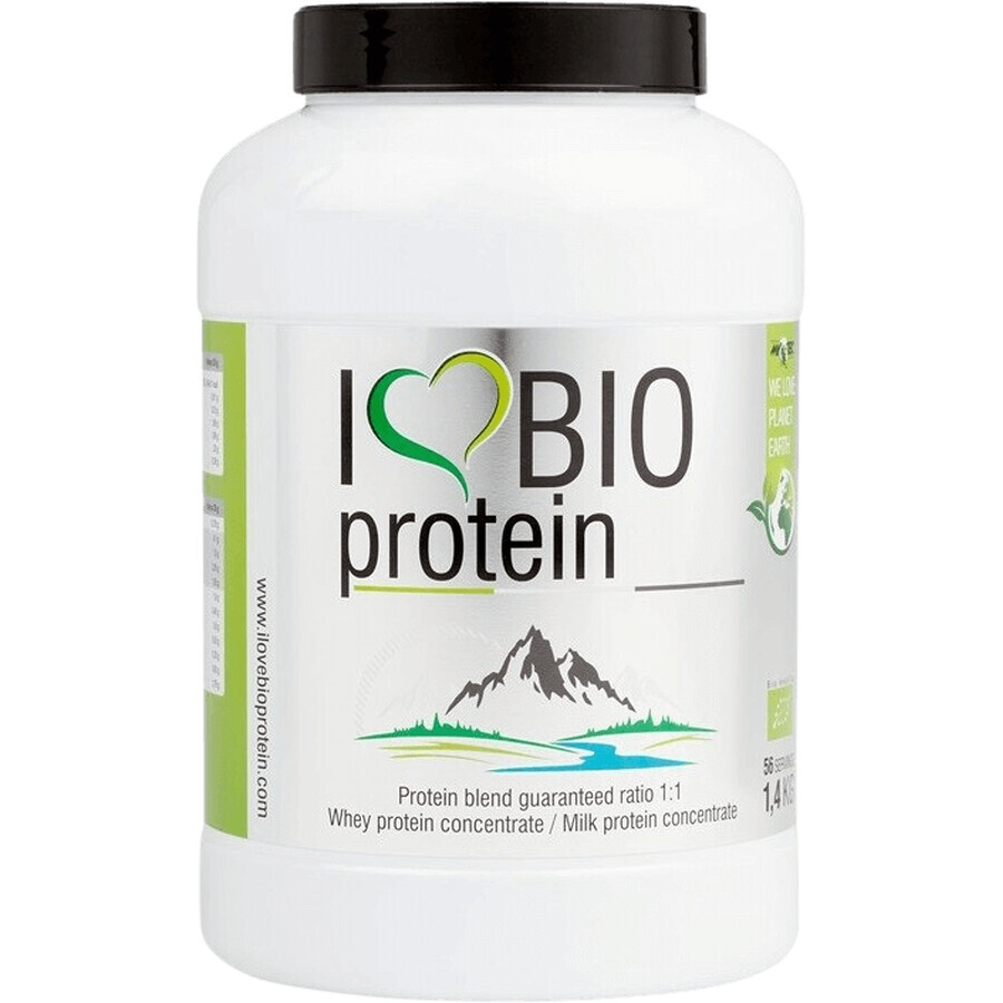 MyoTec I Love BIO Proteína, natural 1,4 kg