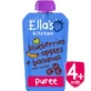 Puré ecológico con arándanos, manzana, plátano y vainilla, + 4 meses, 120 g, Ella's Kitchen
