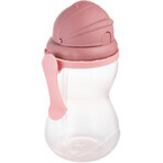 Canpol bebés Biberón deportivo con pajita, rosa 370 ml Canpol bebés Biberón deportivo con pajita, rosa 370 ml