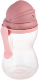 Canpol babies Bottiglia sportiva con cannuccia, rosa 370 ml