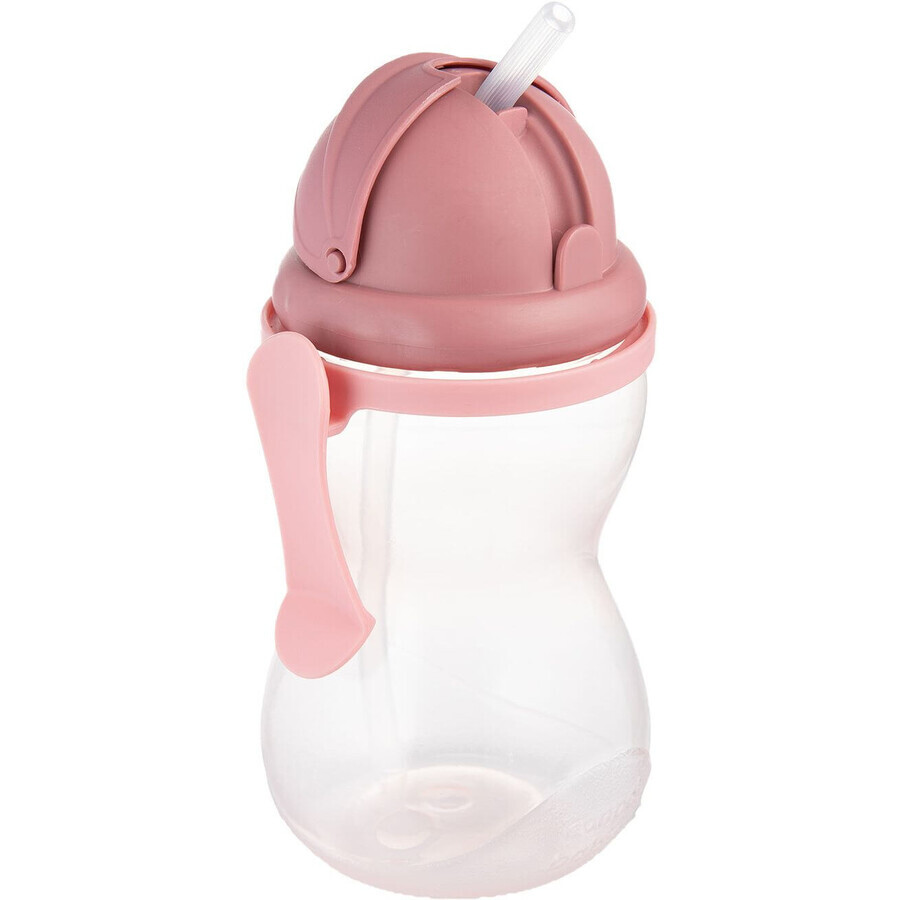 Canpol bebés Biberón deportivo con pajita, rosa 370 ml