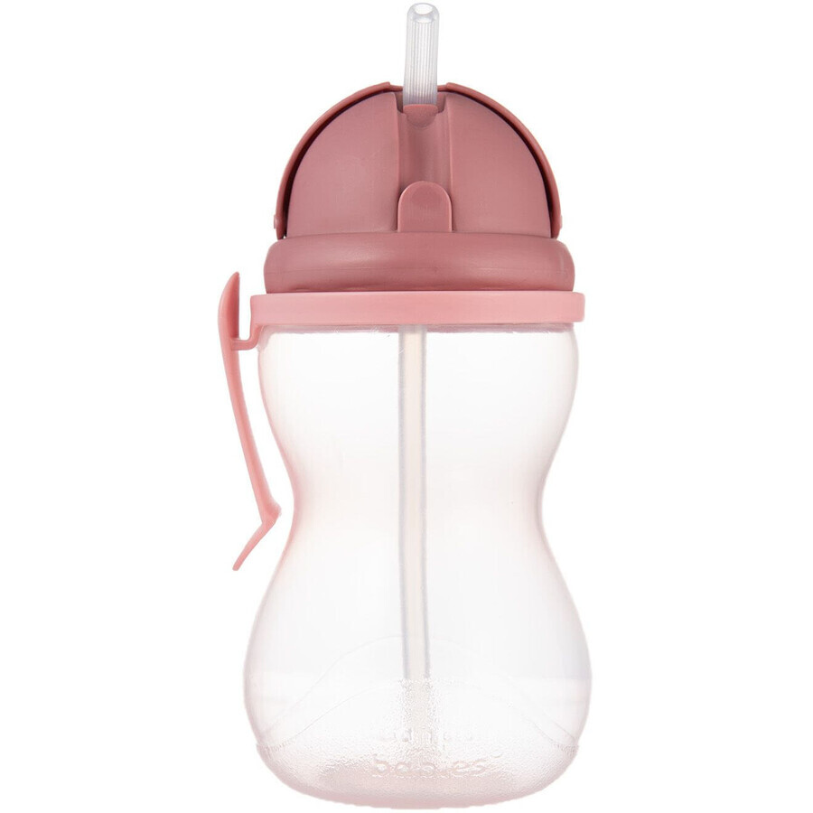 Canpol bebés Biberón deportivo con pajita, rosa 370 ml