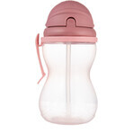 Canpol bebés Biberón deportivo con pajita, rosa 370 ml Canpol bebés Biberón deportivo con pajita, rosa 370 ml
