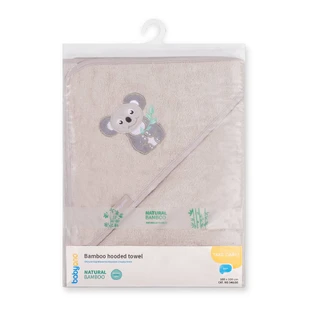 Serviette de bain en fibre de bambou, 100 x 100 cm, Grey, Babyono