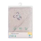 Serviette de bain en fibre de bambou, 100 x 100 cm, Grey, Babyono
