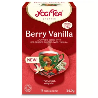 Organic tea with berries and vanilla, 17 tea bags, Yogi Tea