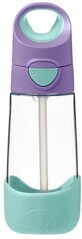 B.box Bottiglia con cannuccia - lilla pop 450 ml