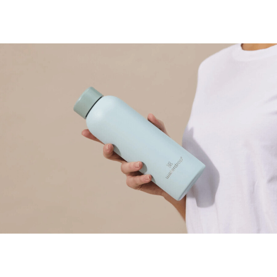 Waterdrop Roestvrijstalen fles, donkerroze mat 600 ml
