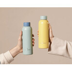Waterdrop Roestvrijstalen fles, donkerroze mat 600 ml Waterdrop Roestvrijstalen fles, donkerroze mat 600 ml